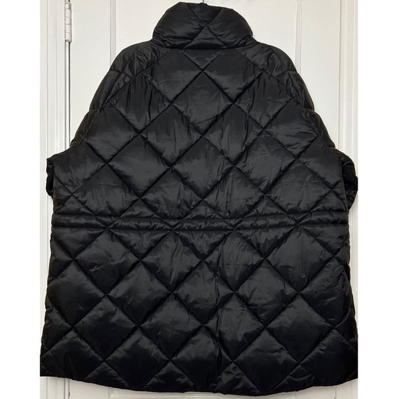 NWT BARBOUR Hoxa Diamond Quilted High Neck Drawcord Waist Slim Puffer Coat 2X - Picture 5 of 9